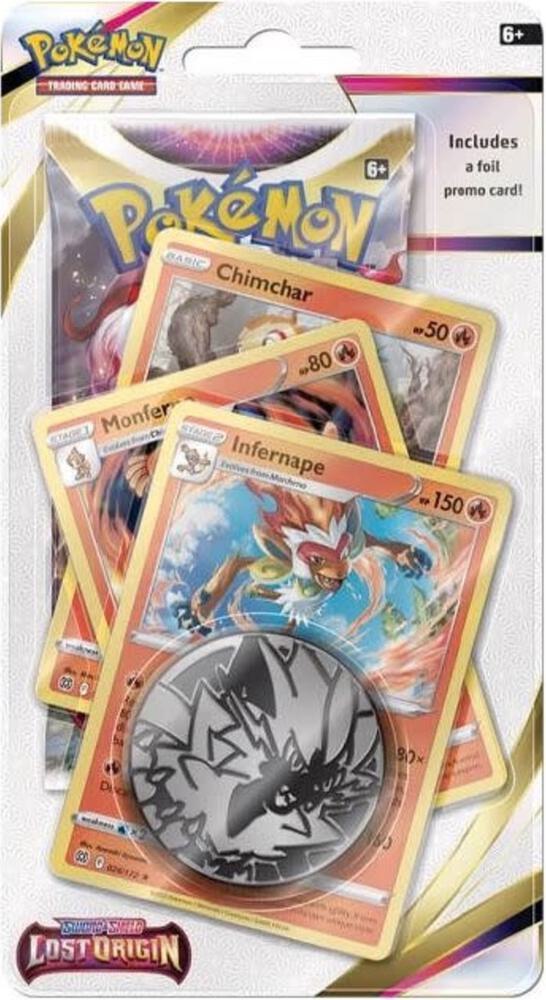 Pokemon TCG Lost Origin Lost Origin Premium Checklane Blister Infernape booster pack