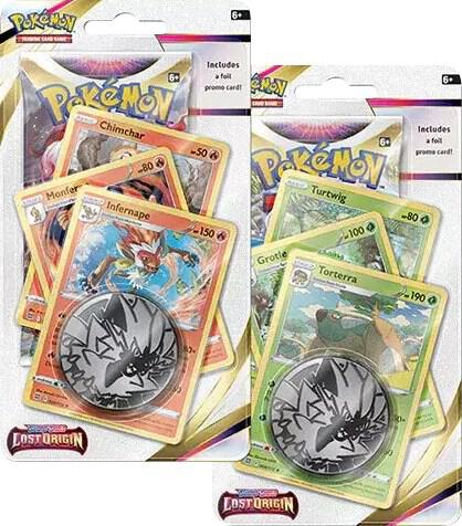 Pokemon TCG Lost Origin Lost Origin Premium Checklane Blister Set of 2 booster pack