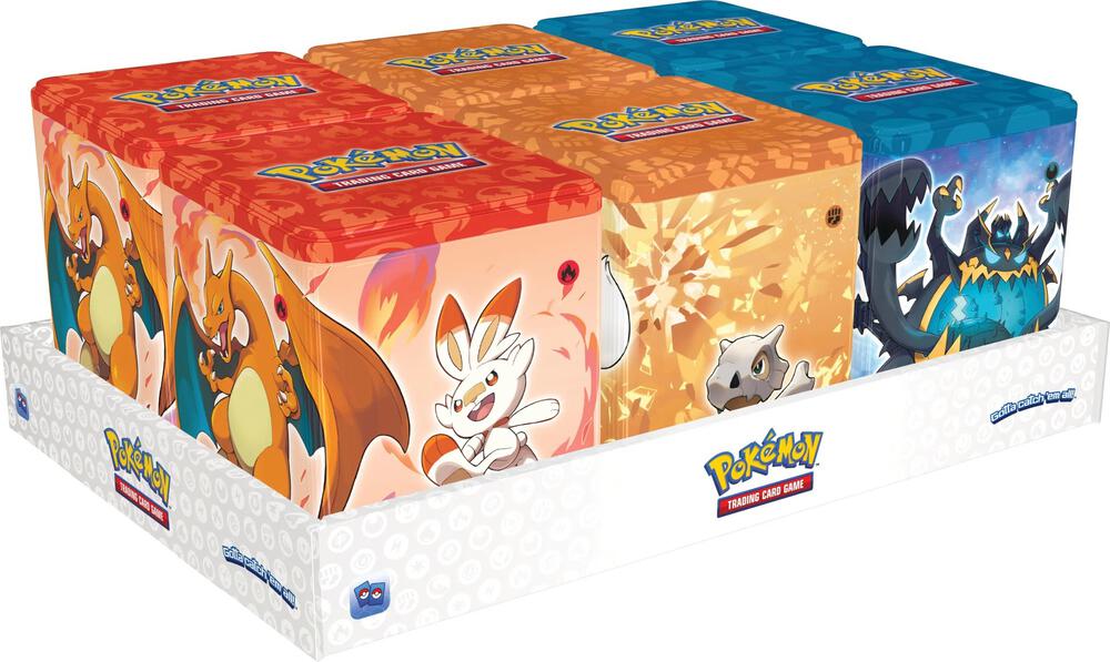 Pokemon TCG Lost Origin Lost Origin Stacking Tins Fighting Fire Darkness Display trading card product
