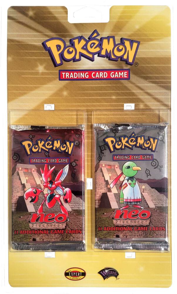 Pokemon TCG Neo Discovery Neo Discovery 2 Pack Blister Unlimited Edition booster pack