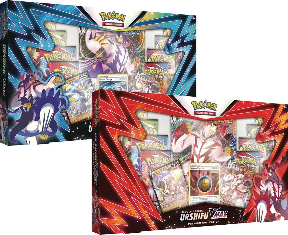 Pokemon TCG Fusion Strike Fusion Strike Urshifu VMAX Premium Collection Set of 2 sealed box