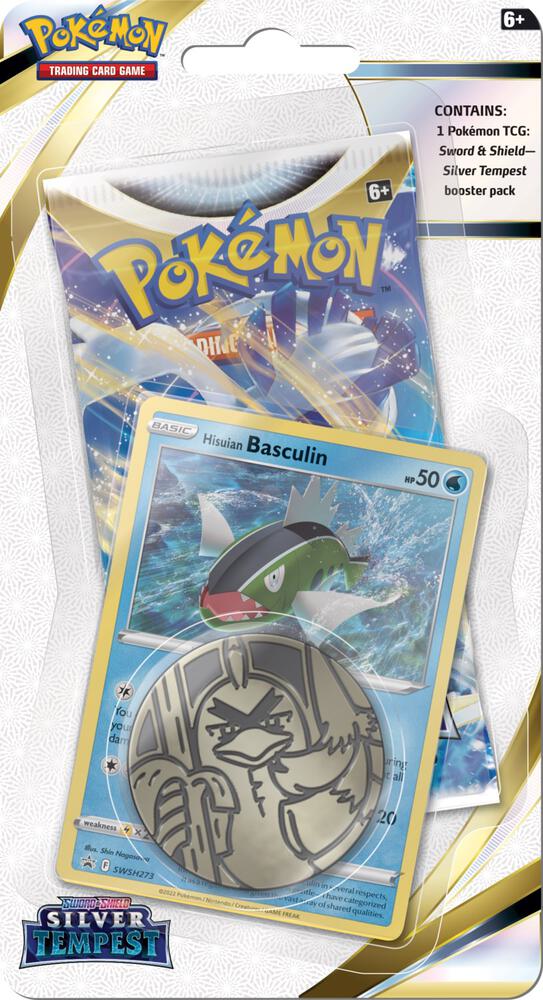 Pokemon TCG Silver Tempest Silver Tempest Single Pack Blister Basculin booster pack