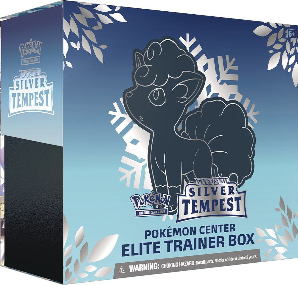 Pokemon TCG Silver Tempest Silver Tempest Pokemon Center Elite Trainer Box Exclusive sealed box