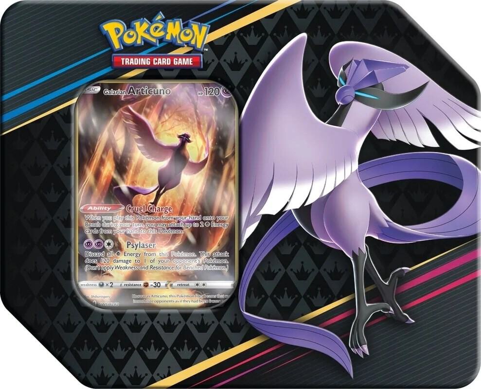 Pokemon TCG Crown Zenith Crown Zenith Tin Galarian Articuno trading card product