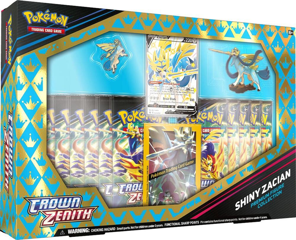 Pokemon TCG Crown Zenith Crown Zenith Premium Figure Collection Shiny Zacian sealed box