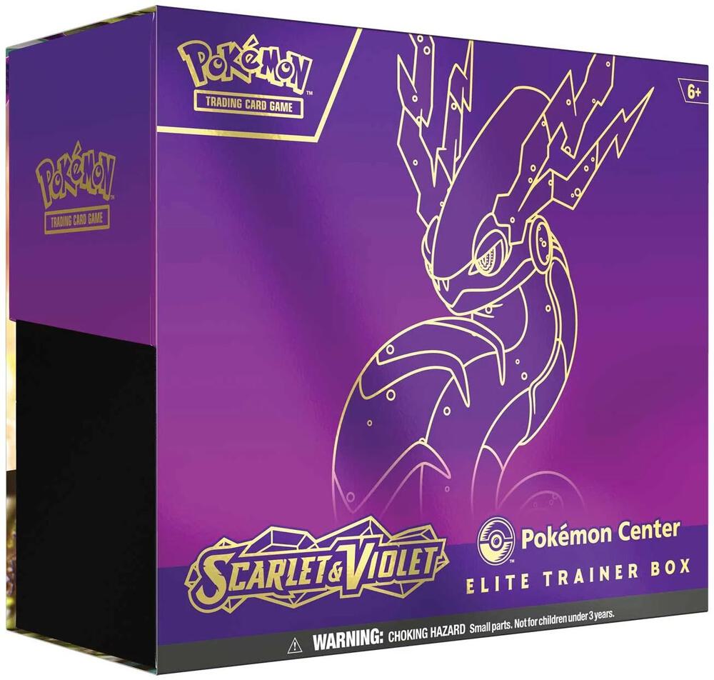 Pokemon TCG Scarlet and Violet Scarlet and Violet Pokemon Center Elite Trainer Box Exclusive Miraidon sealed box