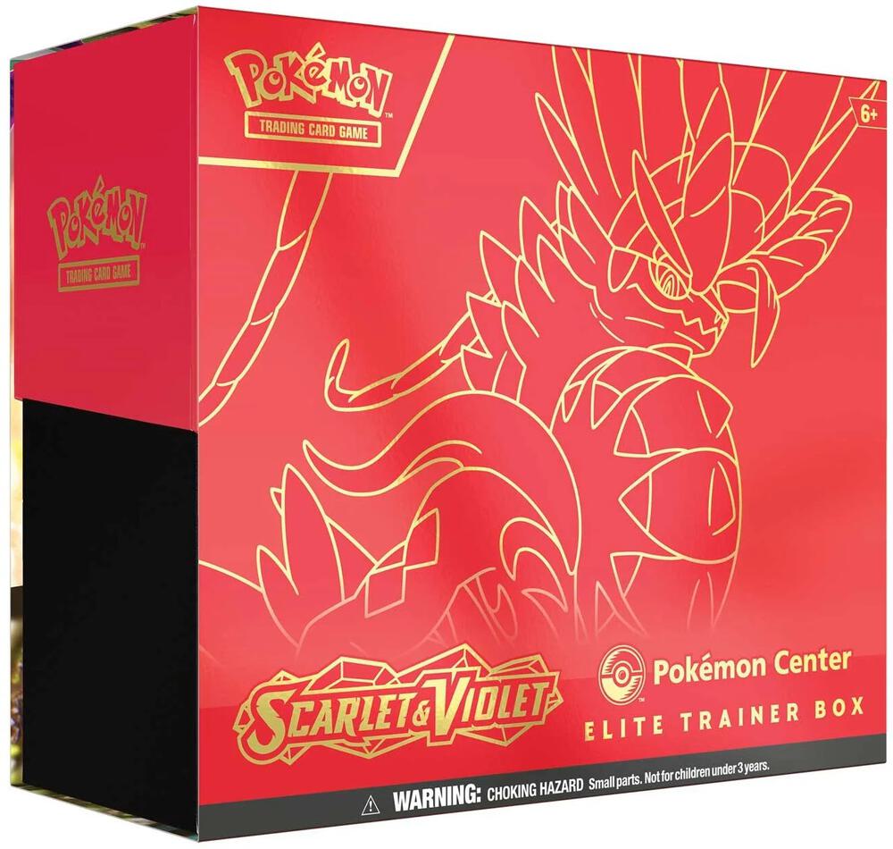 Pokemon TCG Scarlet and Violet Scarlet and Violet Pokemon Center Elite Trainer Box Exclusive Koraidon sealed box