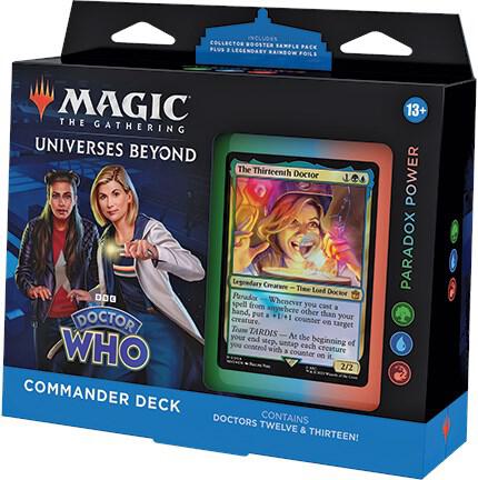 Magic the Gathering Universes Beyond Doctor Who Universes Beyond Doctor Who Paradox Power Commander Deck deck product