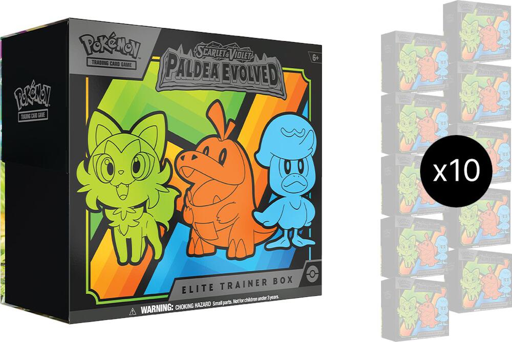 Pokemon TCG Paldea Evolved Paldea Evolved Elite Trainer Box Case sealed box