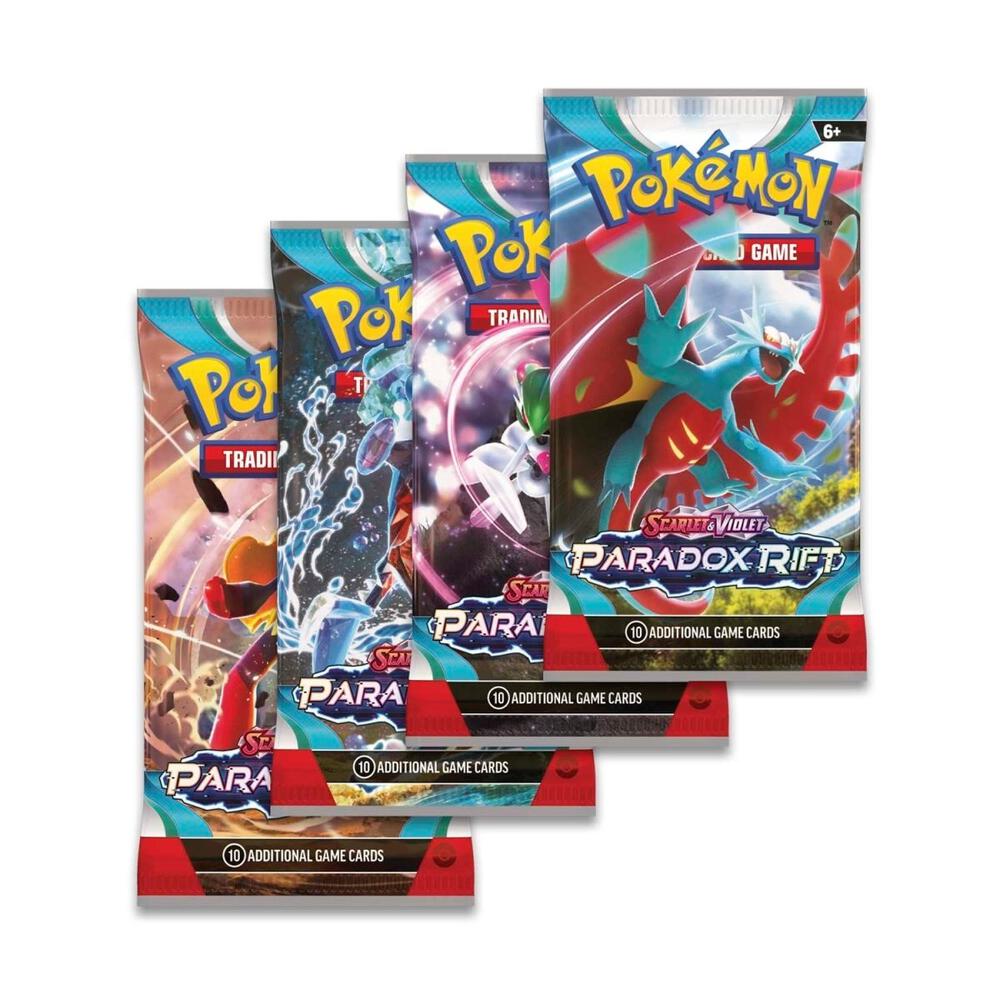 Pokemon TCG Paradox Rift Paradox Rift Booster Pack Art Bundle Set of 4 sealed box
