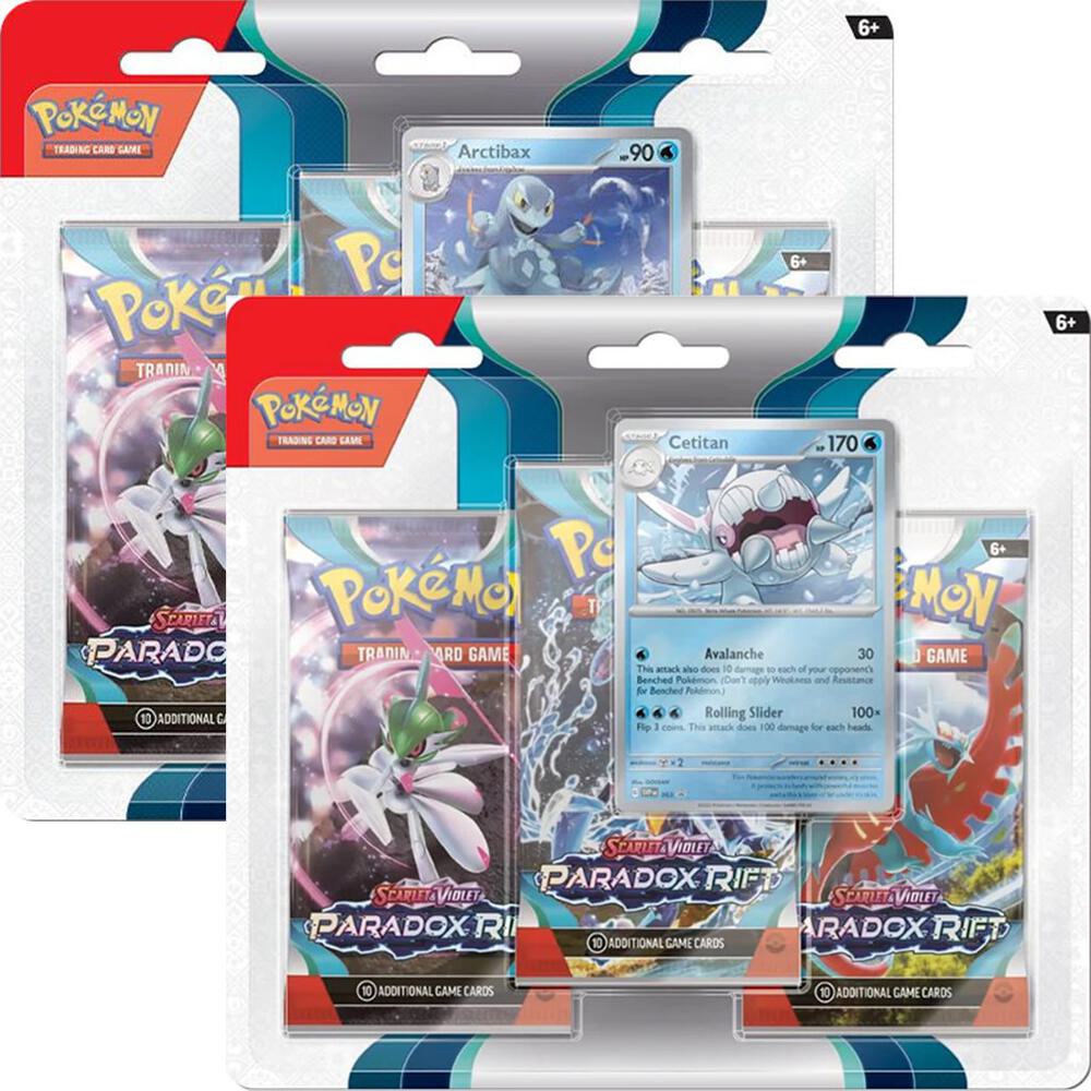 Pokemon TCG Paradox Rift Paradox Rift 3 Pack Blister Set of 2 booster pack
