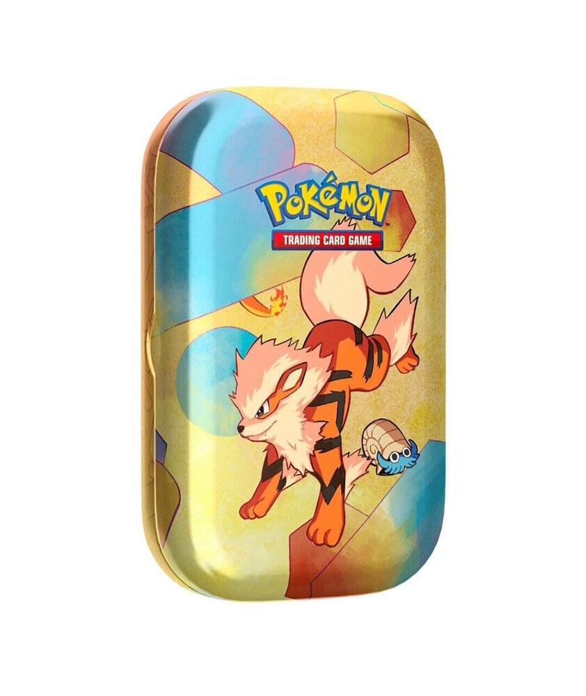 Pokemon TCG 151 151 Mini Tin Arcanine and Omanyte trading card product