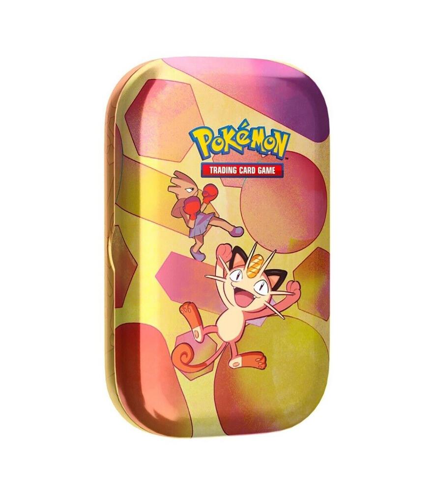 Pokemon TCG 151 151 Mini Tin Hitmonchan and Meowth trading card product