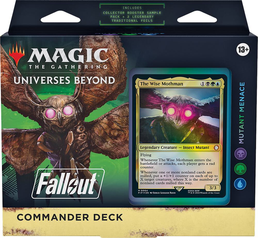Magic the Gathering Universes Beyond Fallout Universes Beyond Fallout Mutant Menace Commander Deck deck product