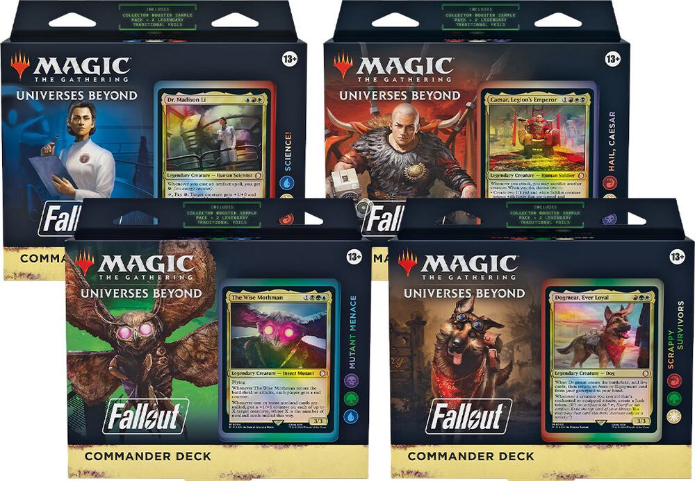 Magic the Gathering Universes Beyond Fallout Universes Beyond Fallout Commander Deck Case sealed box