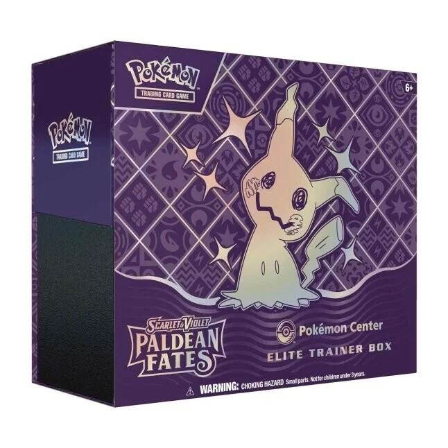 Pokemon TCG Paldean Fates Paldean Fates Pokemon Center Elite Trainer Box Exclusive sealed box