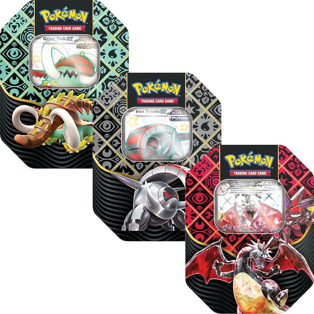 Pokemon TCG Paldean Fates Paldean Fates International Tins Set of 3 trading card product