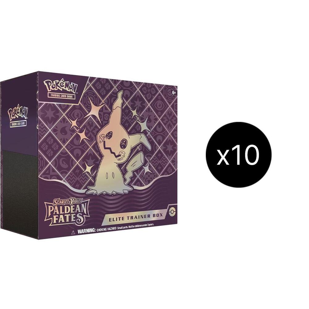 Pokemon TCG Paldean Fates Paldean Fates Elite Trainer Box Case sealed box