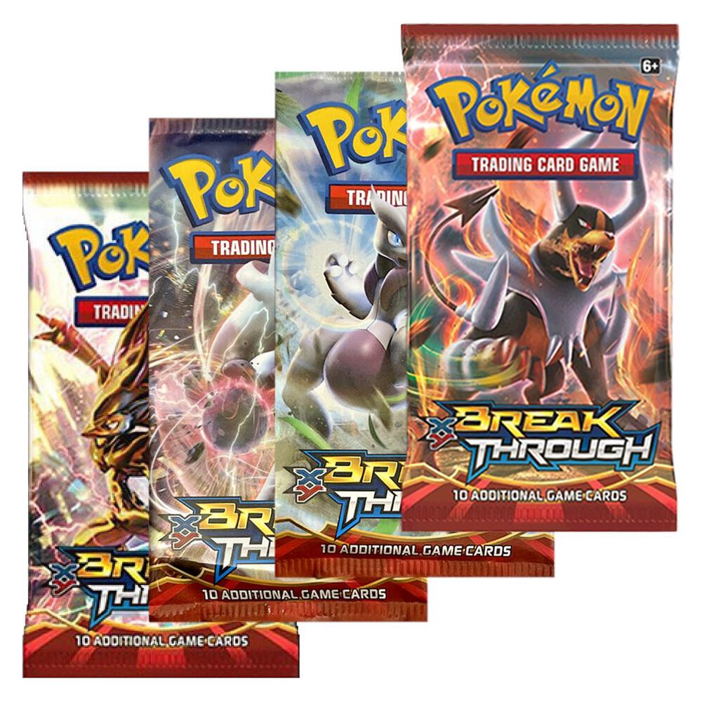 Pokemon TCG BREAKthrough BREAKthrough Booster Pack Art Bundle Set of 4 sealed box