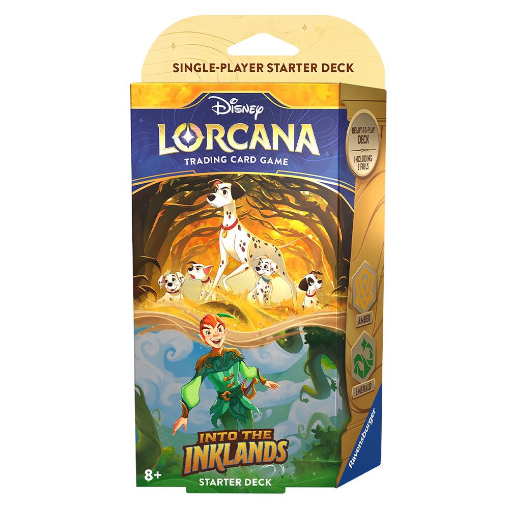 Disney Lorcana Into the Inklands Into the Inklands Starter Deck Amber and Emerald deck product