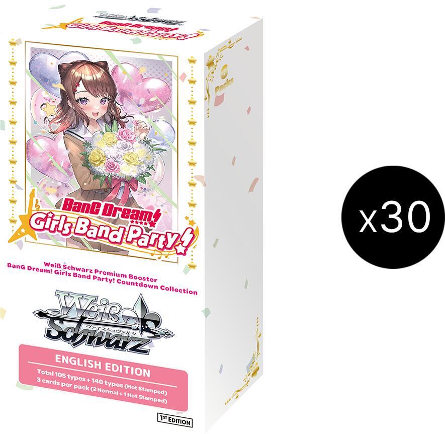 Weiss Schwarz BanG Dream Girls Band Party Countdown Collection Premium Booster BanG Dream Girls Band Party Countdown Collection Premium Booster Box Case sealed box