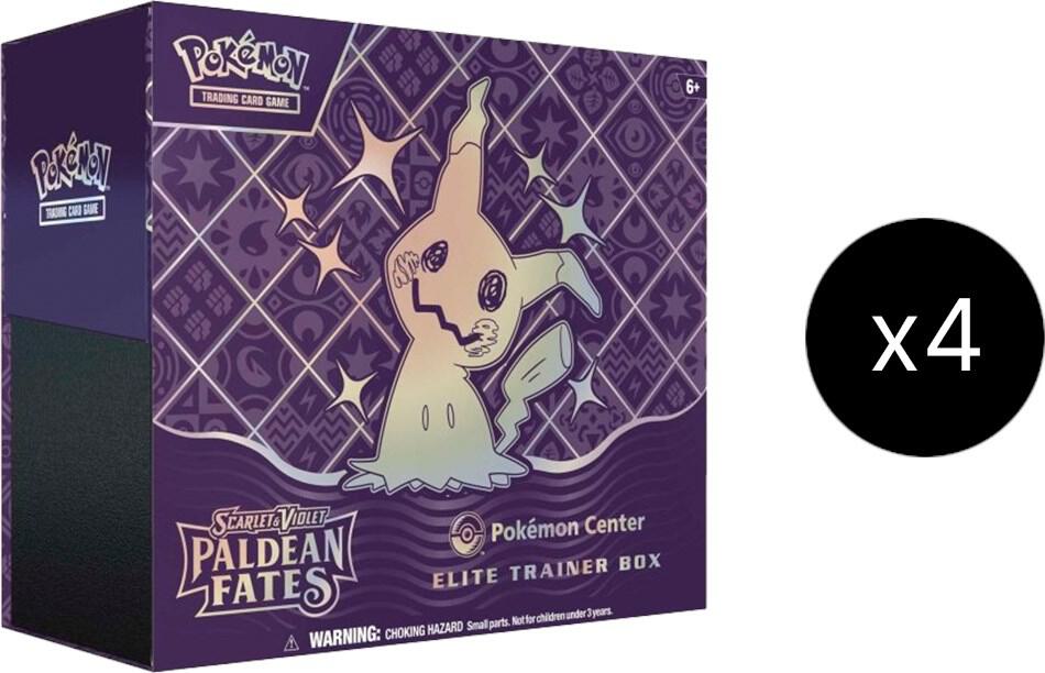Pokemon TCG Paldean Fates Paldean Fates Pokemon Center Elite Trainer Box Exclusive Case sealed box