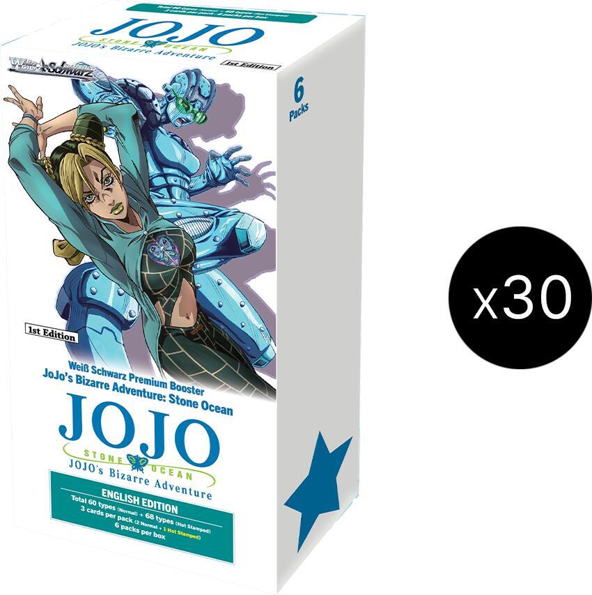 Weiss Schwarz JoJos Bizarre Adventure Stone Ocean Premium Booster JoJos Bizarre Adventure Stone Ocean Premium Booster Box Case sealed box