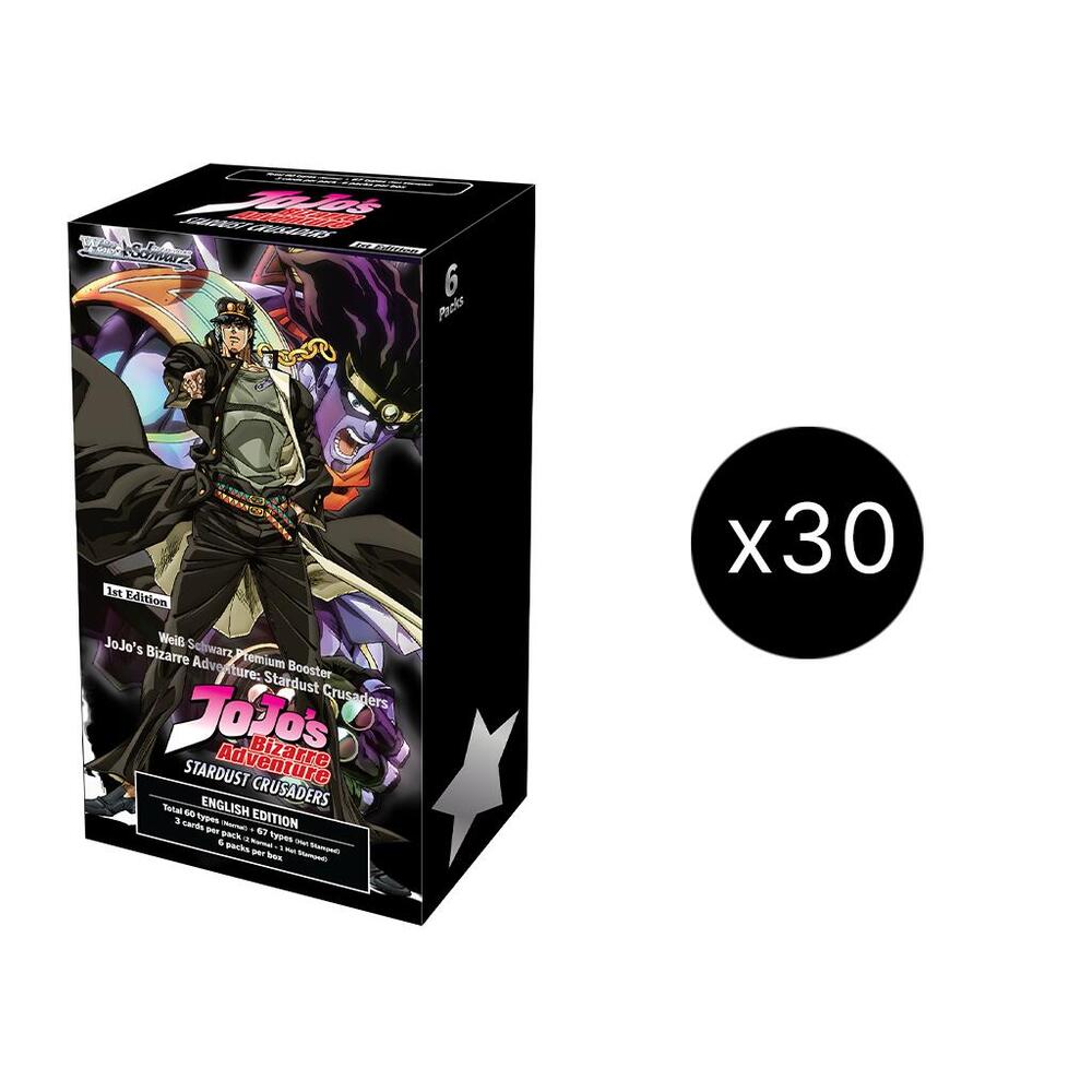 Weiss Schwarz JoJos Bizarre Adventure Stardust Crusaders Premium Booster JoJos Bizarre Adventure Stardust Crusaders Premium Booster Box Case sealed box