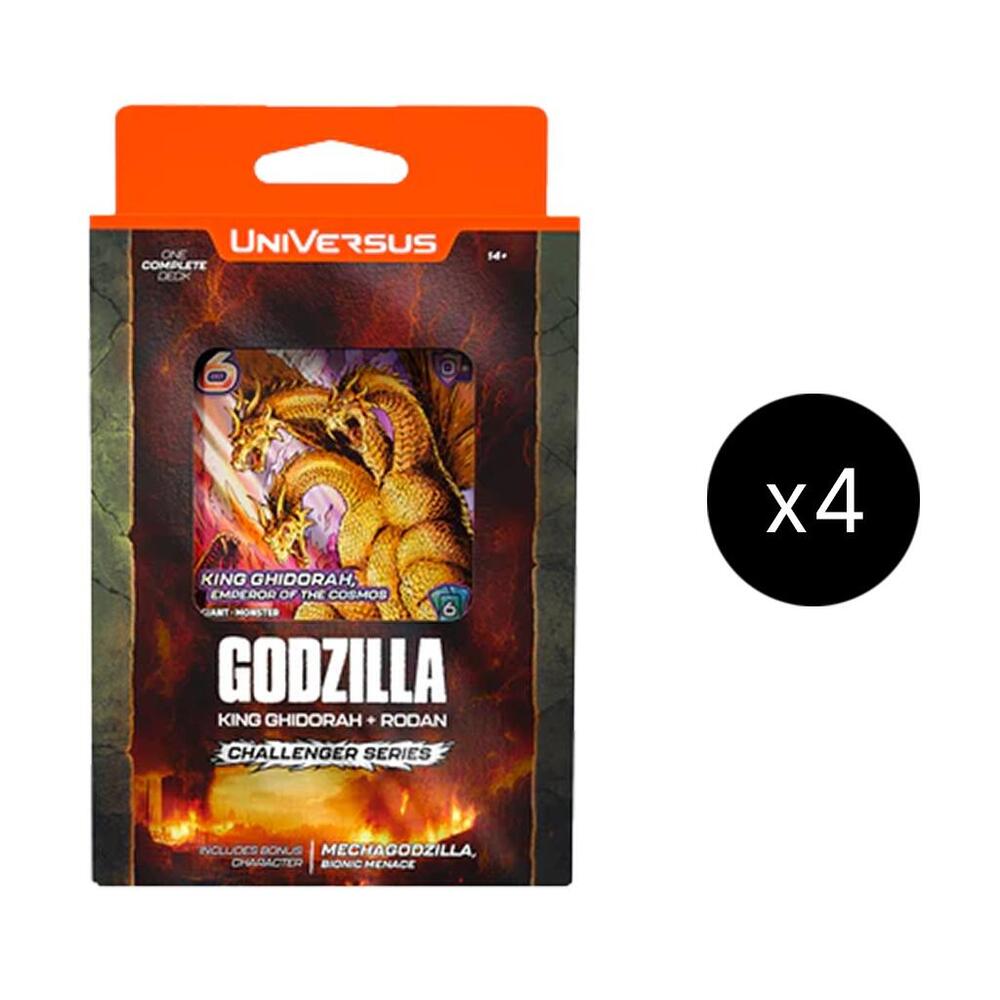 UniVersus Card Game Godzilla Godzilla Challenger Series Deck King Ghidorah and Rodan Display deck product