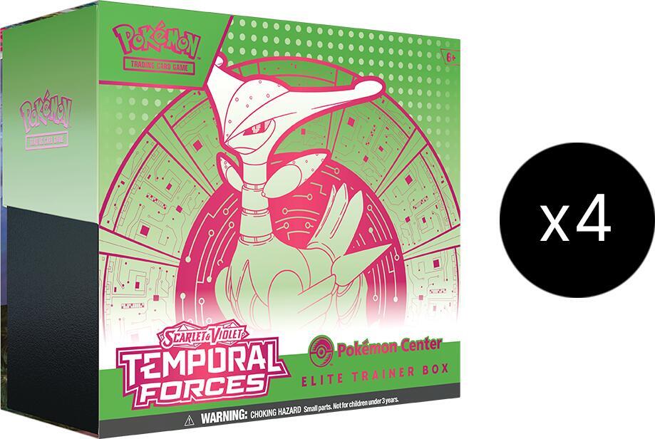 Pokemon TCG Temporal Forces Temporal Forces Pokemon Center Elite Trainer Box Case Exclusive Iron Leaves sealed box