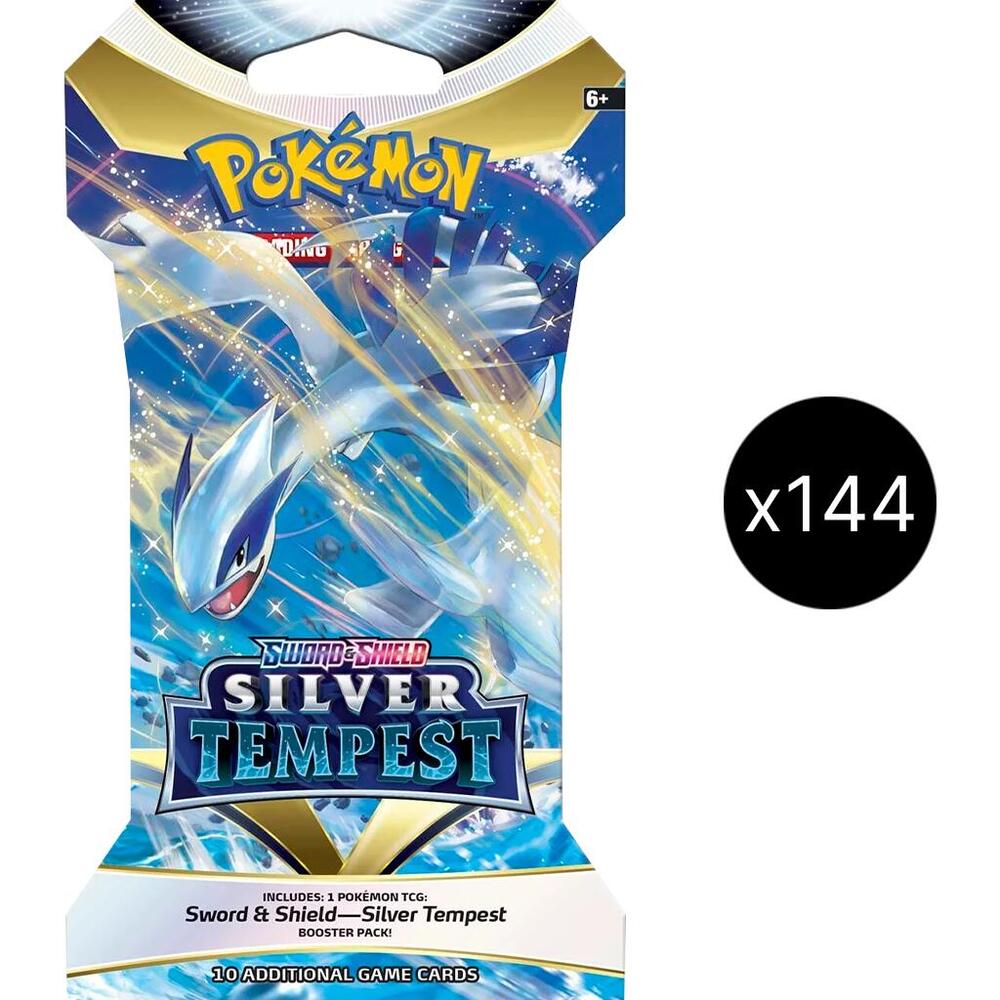 Pokemon TCG Silver Tempest Silver Tempest Sleeved Booster Pack Case sealed box