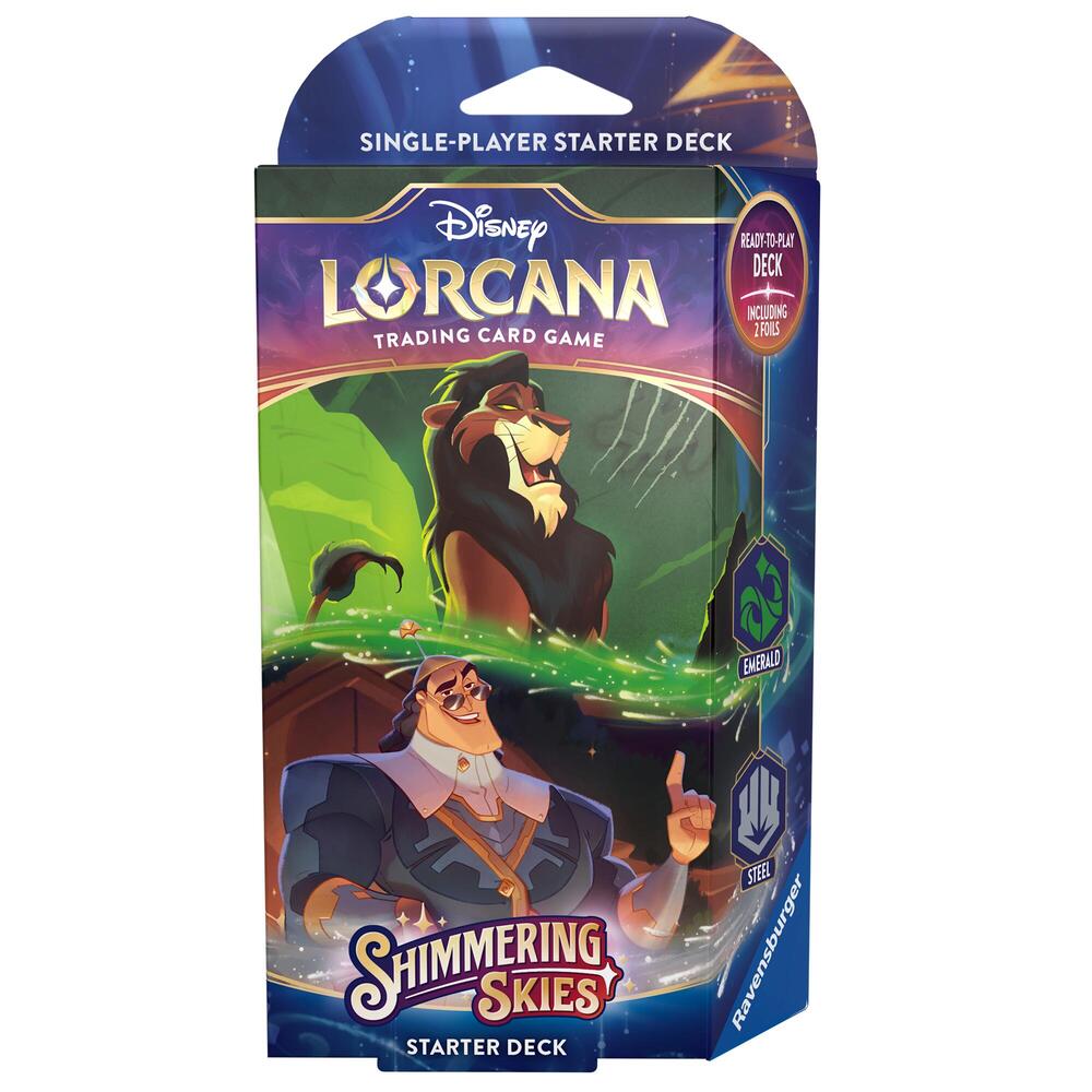 Disney Lorcana Shimmering Skies Shimmering Skies Starter Deck Emerald and Steel deck product