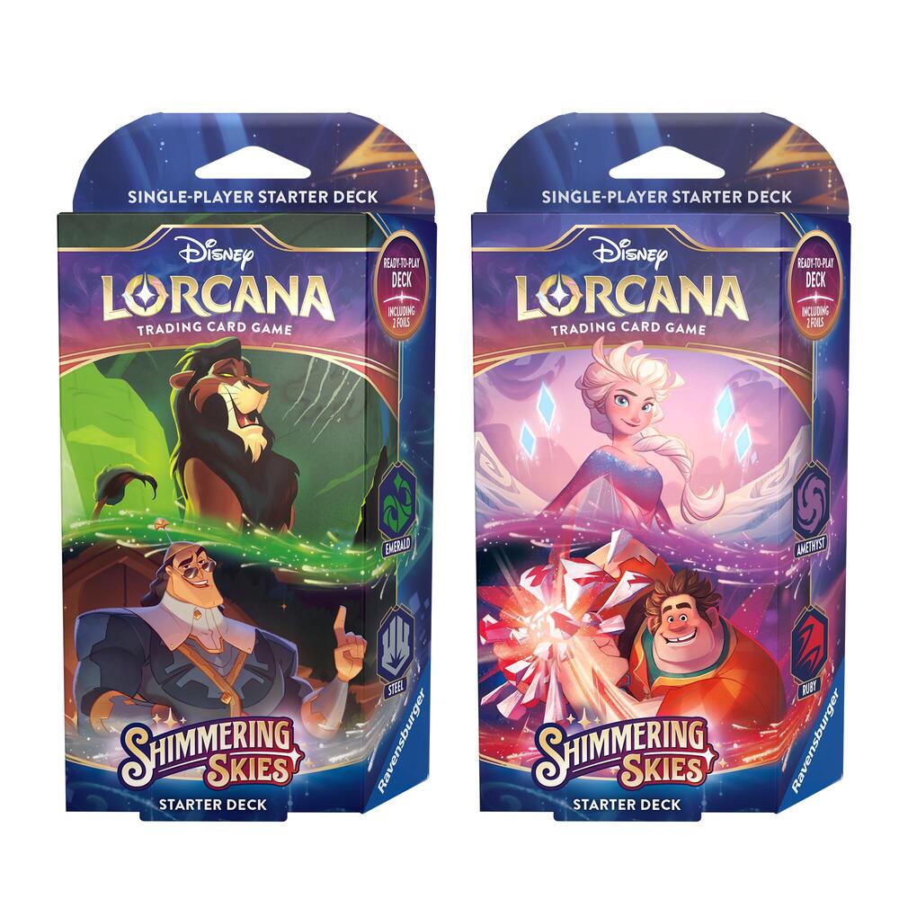 Disney Lorcana Shimmering Skies Shimmering Skies Starter Deck Set of 2 deck product