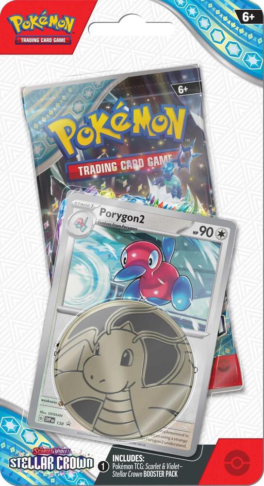 Pokemon TCG Stellar Crown Stellar Crown Single Pack Blister Porygon2 booster pack