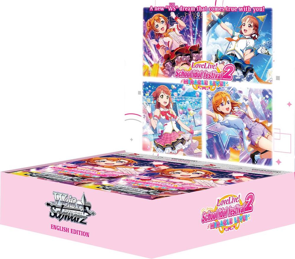 Weiss Schwarz Love Live School idol festival 2 MIRACLE LIVE Love Live School idol festival 2 MIRACLE LIVE Booster Box sealed box