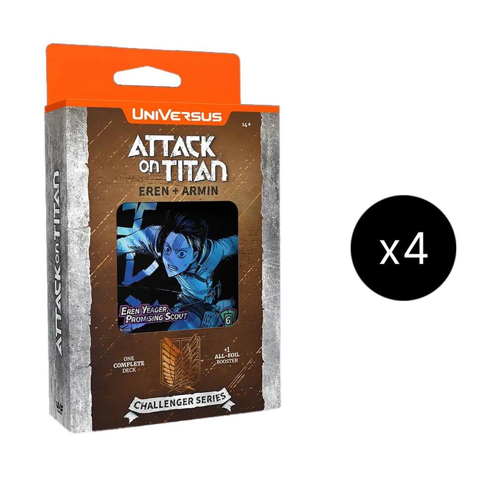 UniVersus Card Game Attack on Titan Attack on Titan Challenger Series Deck Eren and Armin Display deck product