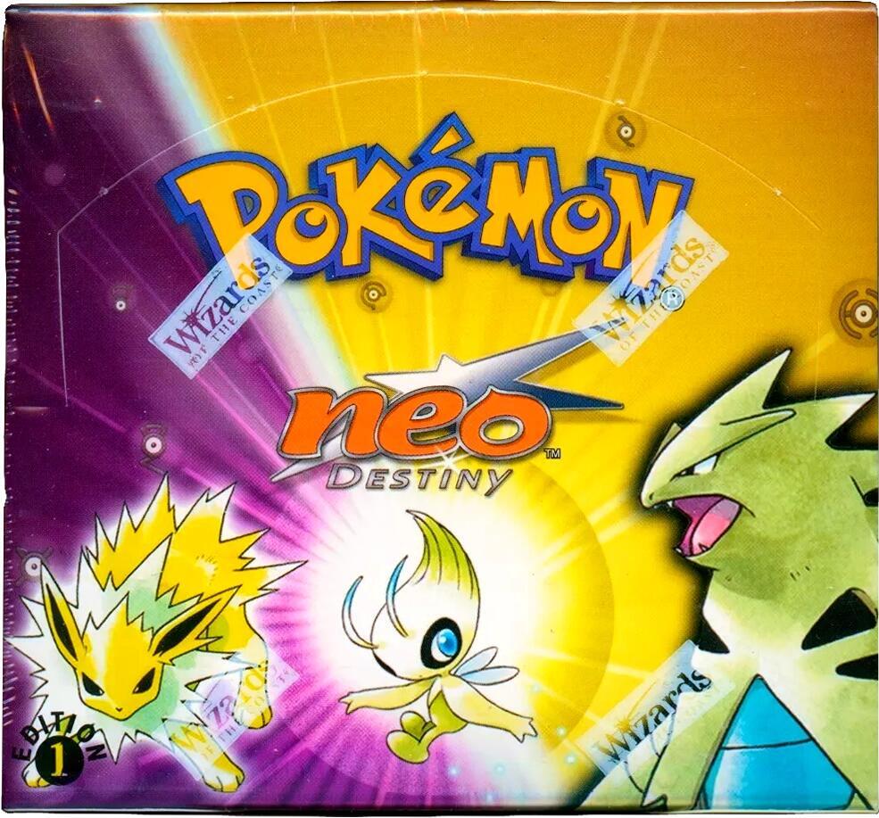 Pokemon TCG Neo Destiny Neo Destiny Booster Box 1st Edition sealed box