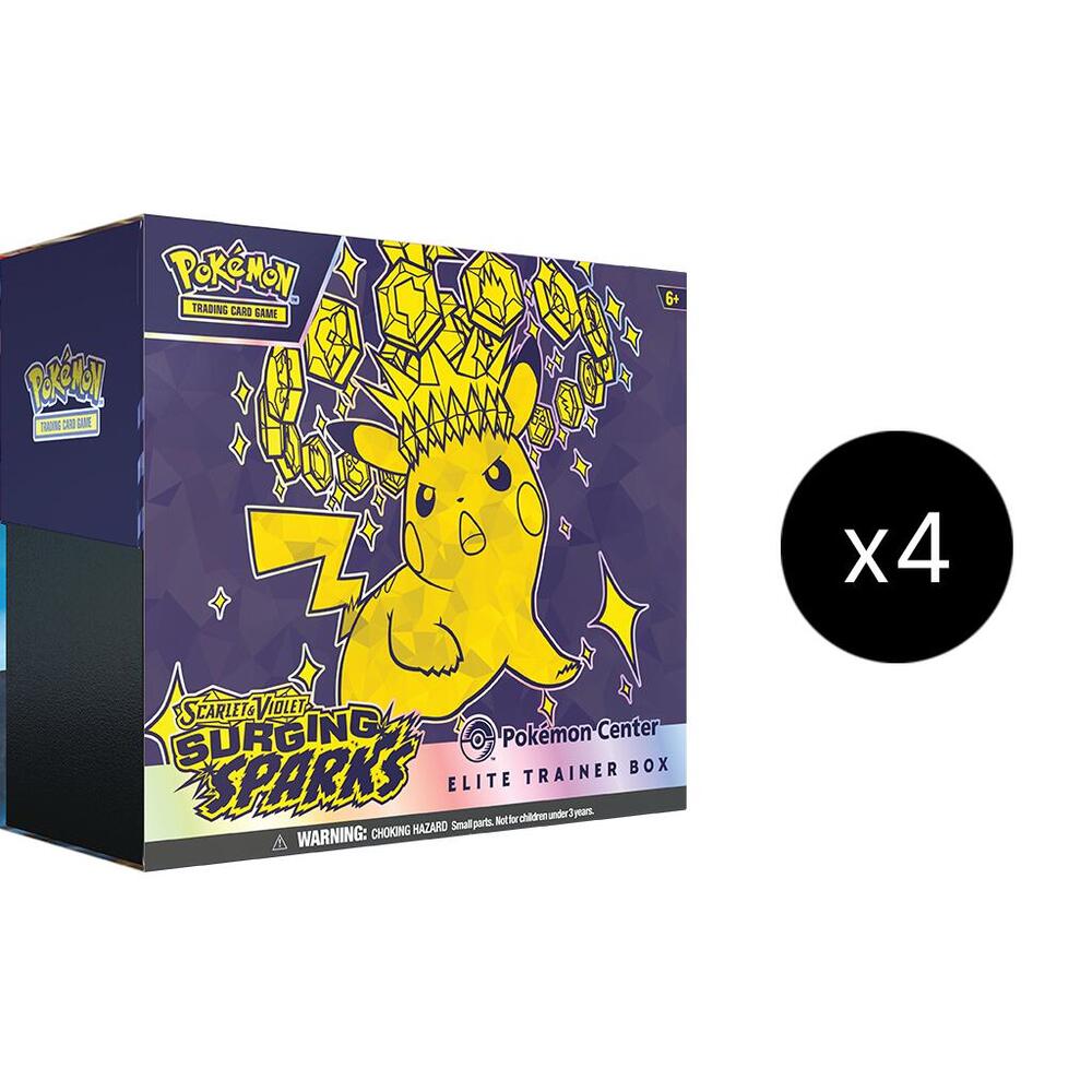 Pokemon TCG Surging Sparks Surging Sparks Pokemon Center Elite Trainer Box Exclusive Case sealed box