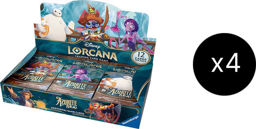 Disney Lorcana Azurite Sea Azurite Sea Booster Box Case sealed box