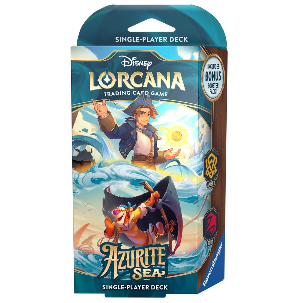 Disney Lorcana Azurite Sea Azurite Sea Starter Deck Amber and Ruby deck product