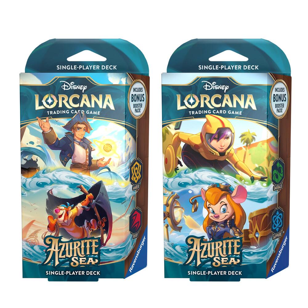 Disney Lorcana Azurite Sea Azurite Sea Starter Deck Set of 2 deck product