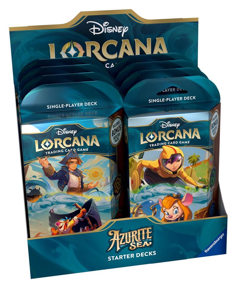Disney Lorcana Azurite Sea Azurite Sea Starter Deck Display deck product