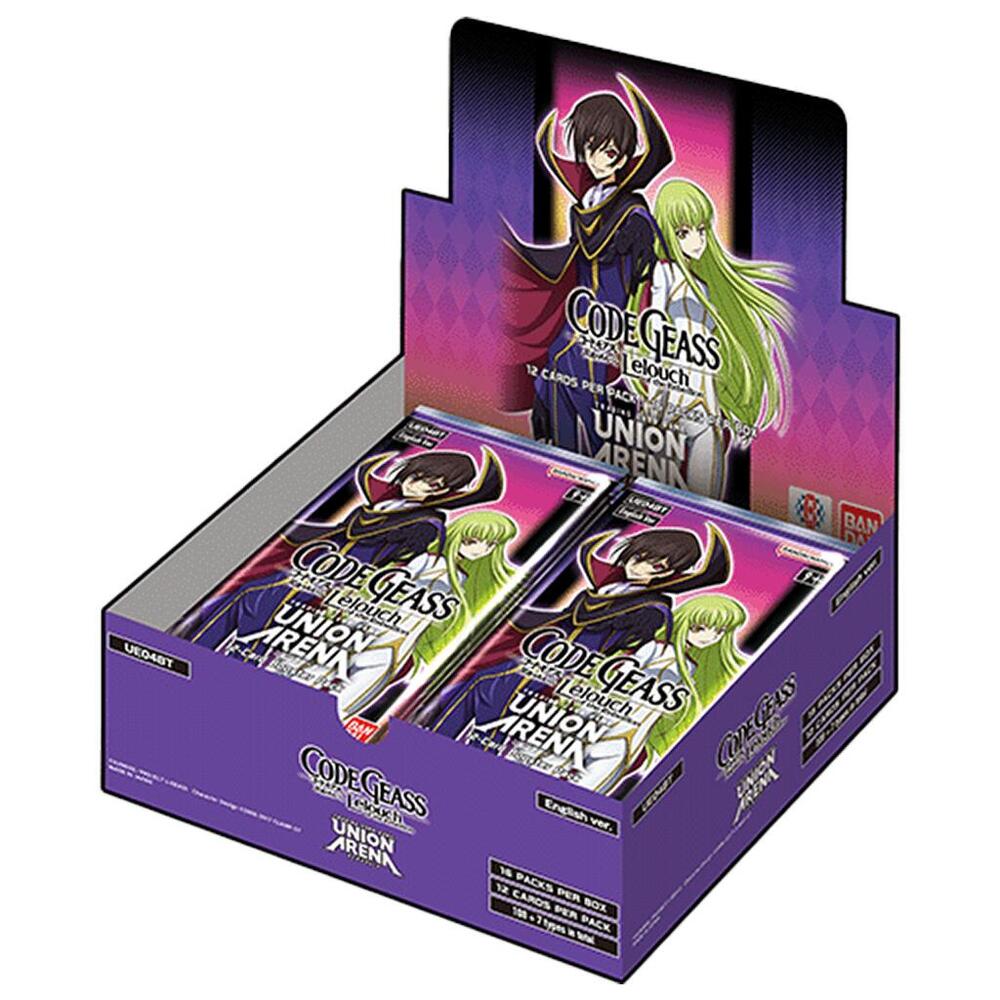 Union Arena TCG Code Geass LeLouch of the Rebellion Code Geass LeLouch of the Rebellion Booster Box sealed box