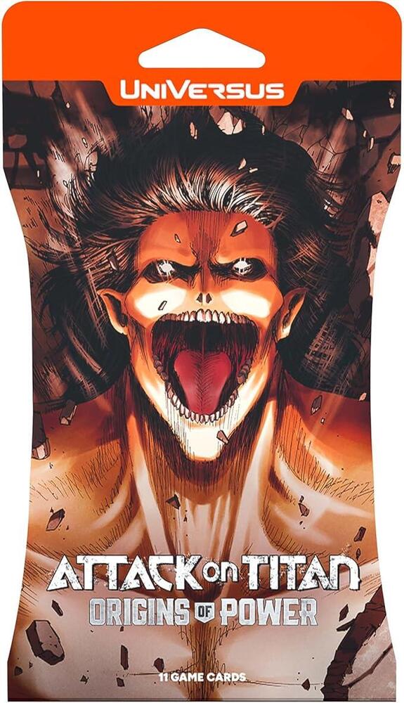 UniVersus Card Game Attack on Titan Attack on Titan Origins of Power Hanging Booster Pack booster pack