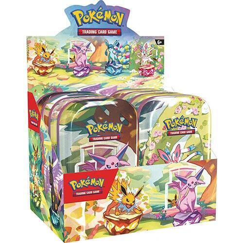 Pokemon TCG Prismatic Evolutions Prismatic Evolutions Mini Tin Display trading card product