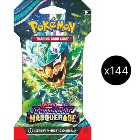 Pokemon TCG Twilight Masquerade Twilight Masquerade Sleeved Booster Pack Case sealed box