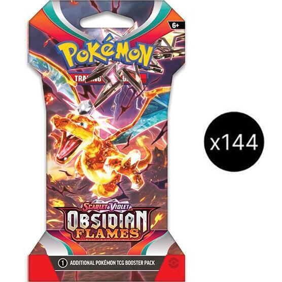 Pokemon TCG Obsidian Flames Obsidian Flames Sleeved Booster Pack Case sealed box