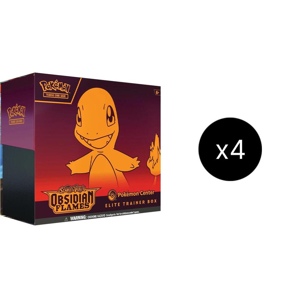 Pokemon TCG Obsidian Flames Obsidian Flames Pokemon Center Elite Trainer Box Case Exclusive sealed box