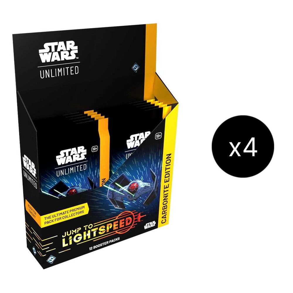 Star Wars Unlimited Jump to Lightspeed Jump to Lightspeed Carbonite Edition Booster Case sealed box