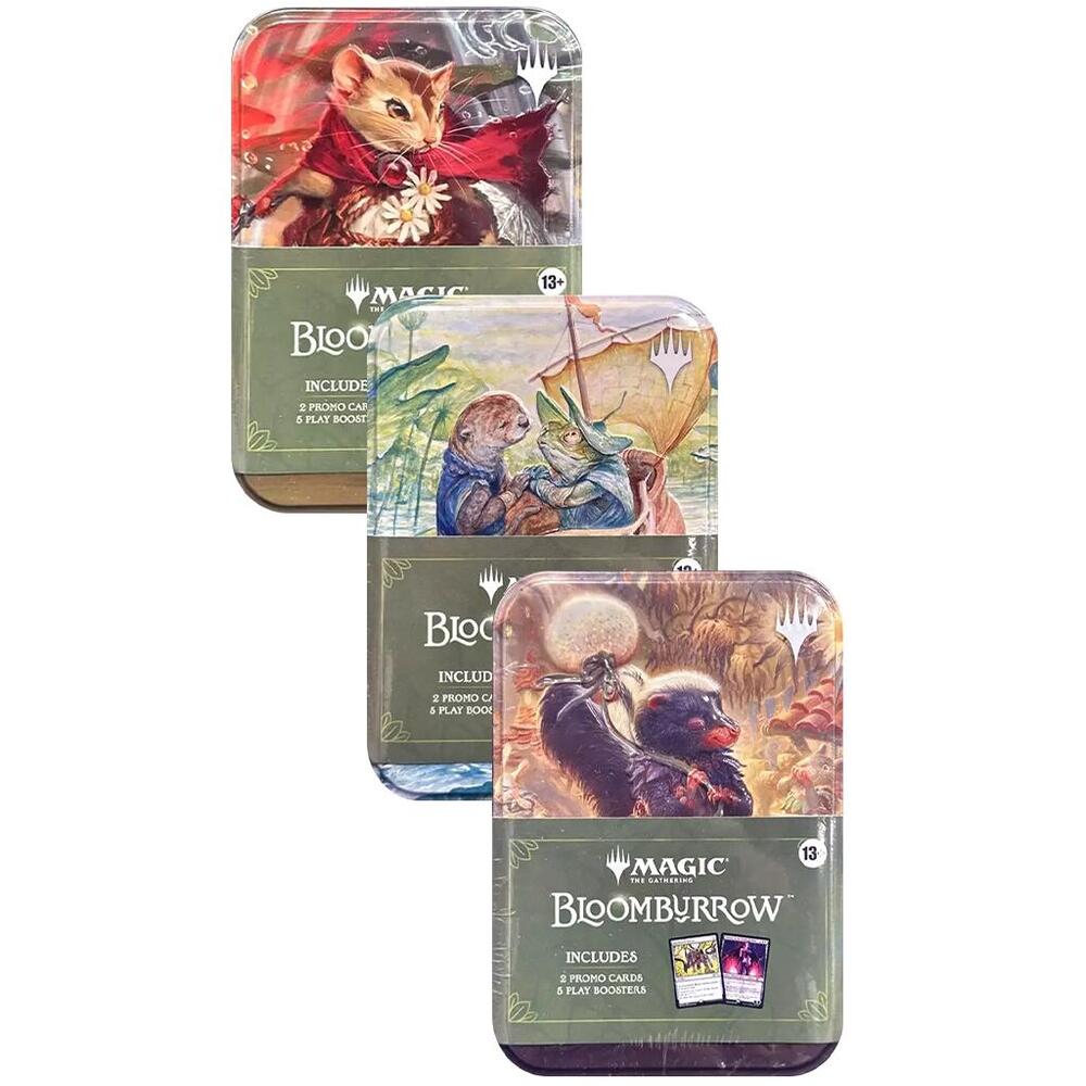 Magic the Gathering Bloomburrow Bloomburrow Tins Set of 3 trading card product